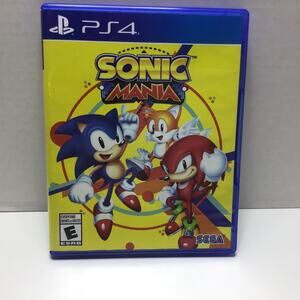 PS4 Sonic Mania Sony PlayStation 4 All New Adventures w/ Sonic Tails & knuckles